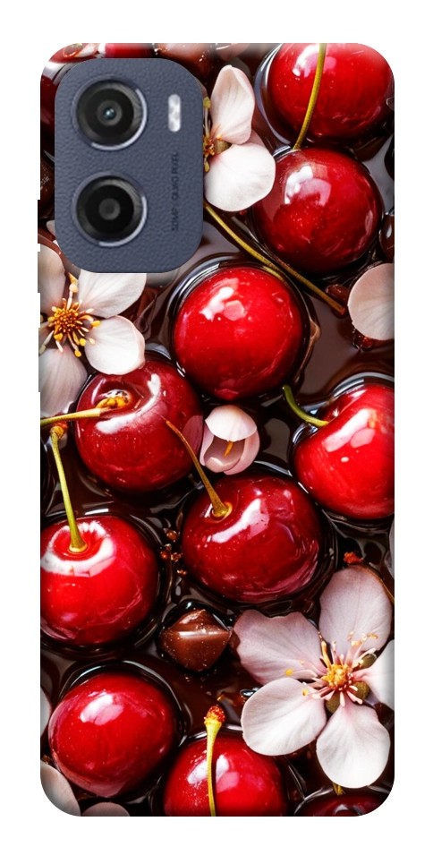 Чехол Черешня для Motorola Moto E15