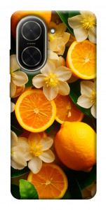 Чохол Лимони та квіти для Xiaomi Poco C71
