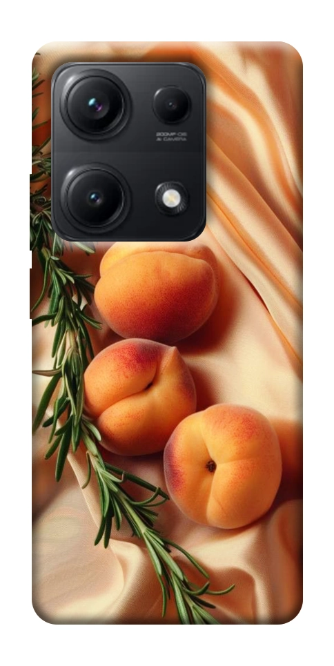 Чехол Лакешери персики для Xiaomi Redmi Note 14S