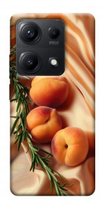 Чехол Лакешери персики для Xiaomi Redmi Note 14S