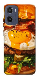 Чехол Вкусный бургер для Motorola Moto E15