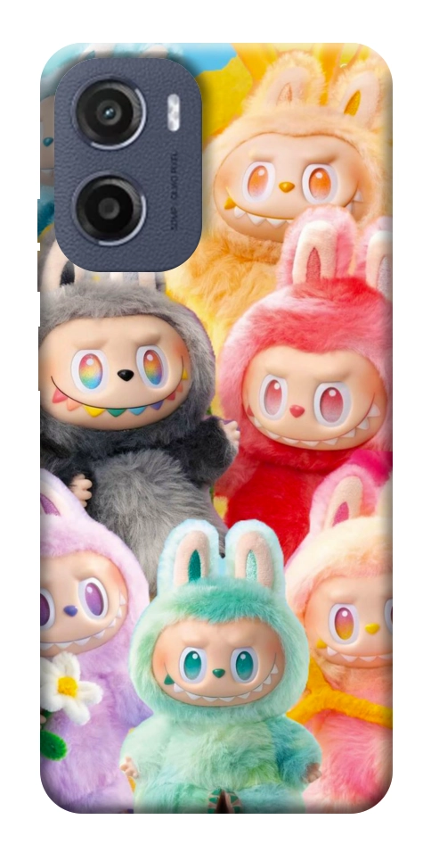 Чехол Rainbow labubu для Motorola Moto E15