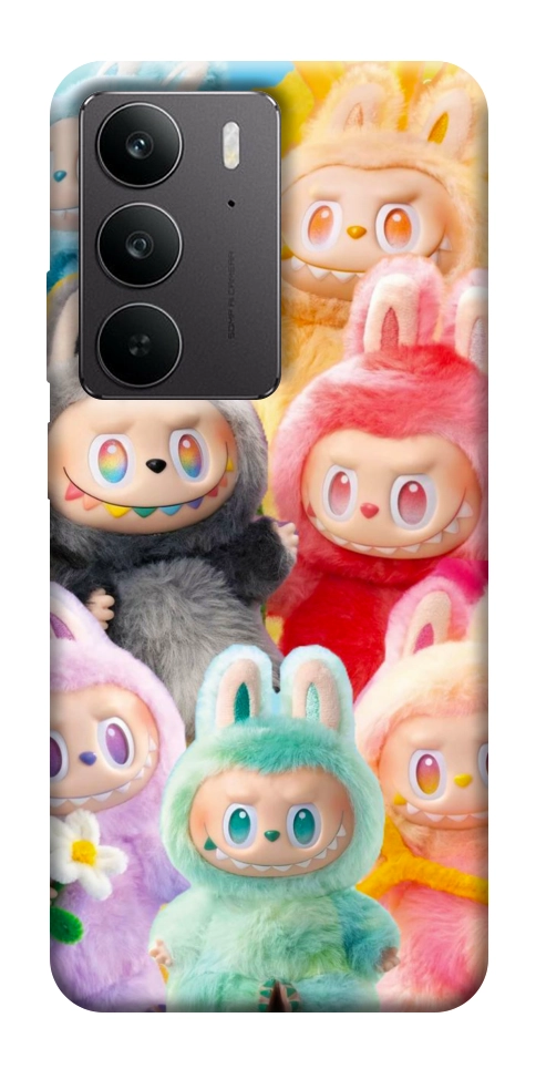 Чехол Rainbow labubu для Realme C75