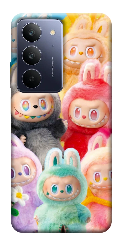 Чехол Rainbow labubu для Realme C75x