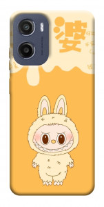 Чехол Yellow labubu для Motorola Moto E15
