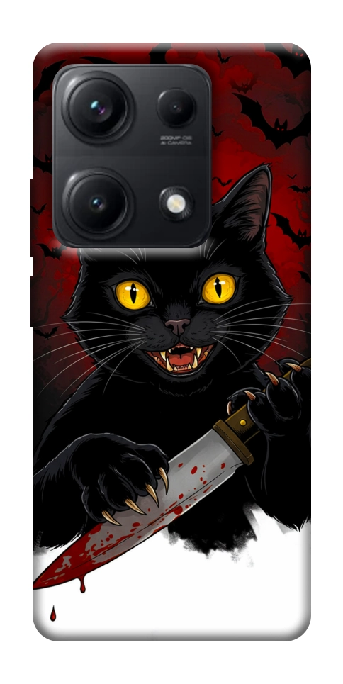 Чехол Horror lucky cat для Xiaomi Redmi Note 14S