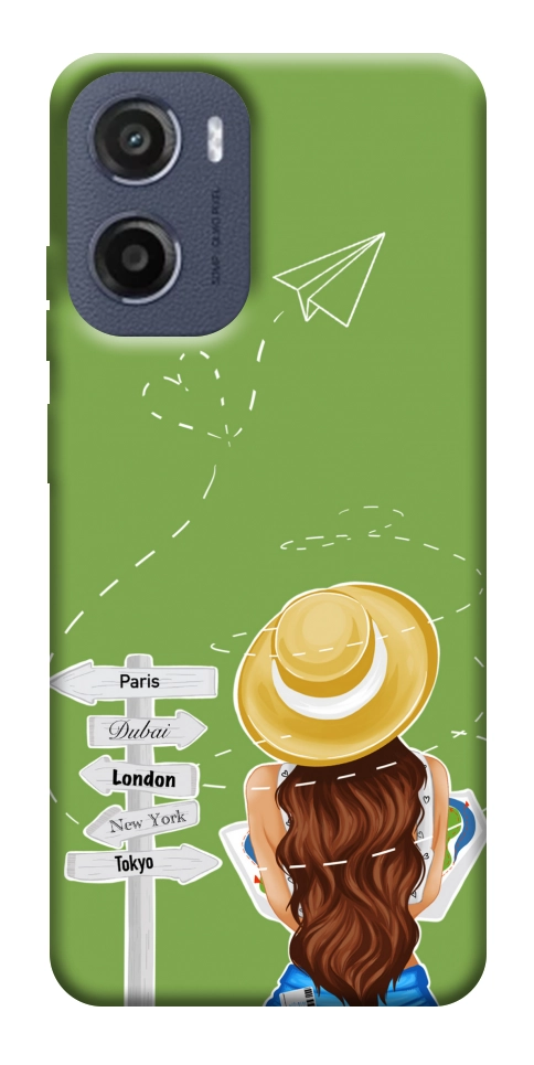Чохол Travel girl для Motorola Moto E15