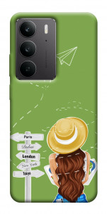 Чехол Travel girl для Realme C75
