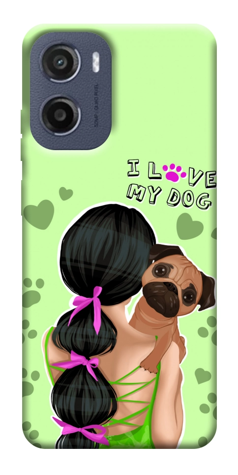 Чохол Love my dog для Motorola Moto E15