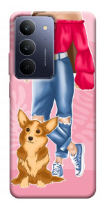 Чехол Girl and corgi для Realme C75x