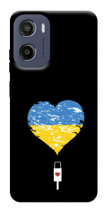 Чохол З Україною в серці для Motorola Moto E15