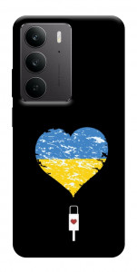 Чехол З Україною в серці для Realme C75