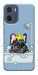 Чехол Dog in shower для Motorola Moto E15