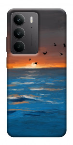 Чехол Закатное море для Realme C75