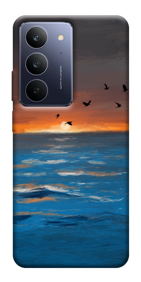 Чехол Закатное море для Realme C75x