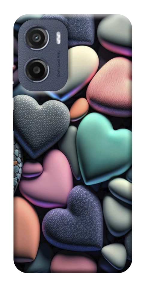 Чехол Каменные сердца для Motorola Moto G05