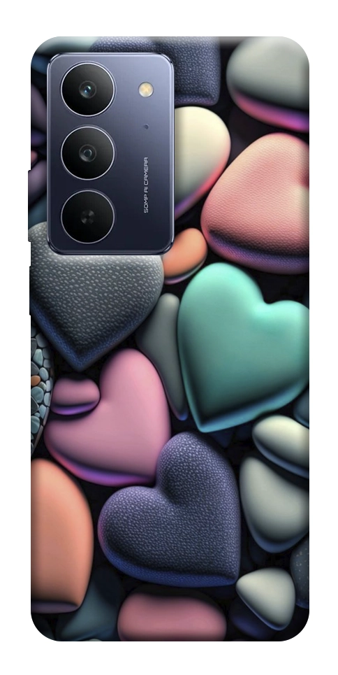 Чехол Каменные сердца для Realme C75x