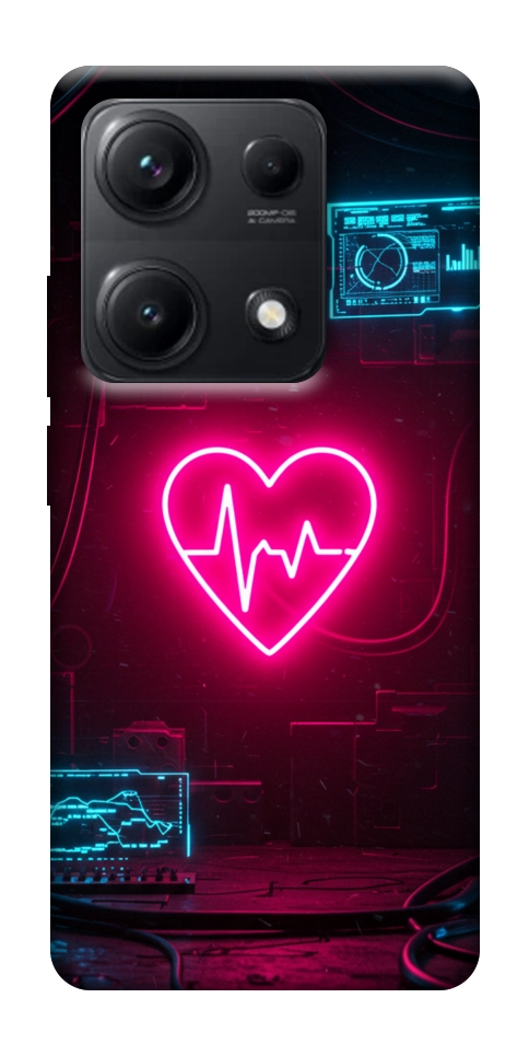 Чехол Neon heart для Xiaomi Redmi Note 14S