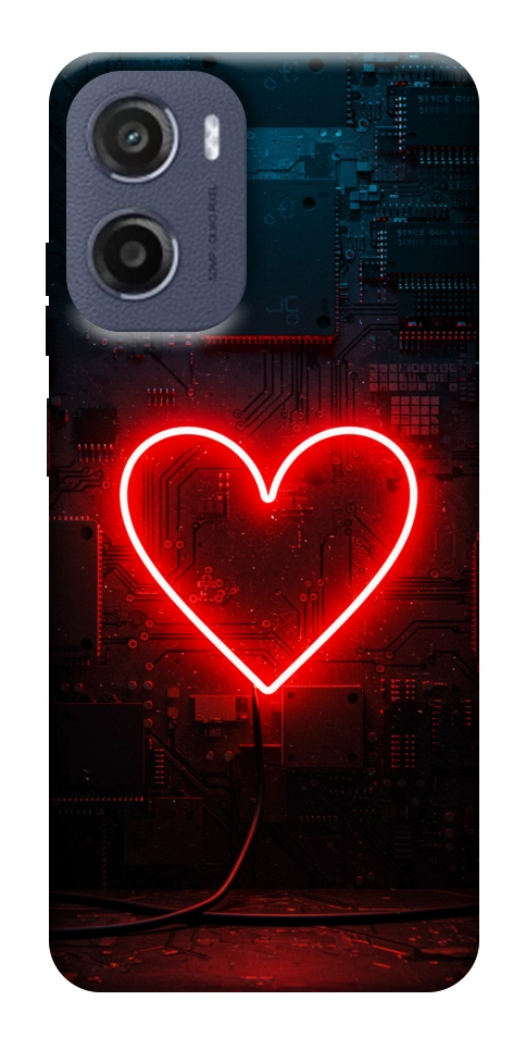 Чохол Яскраве серце для Motorola Moto E15