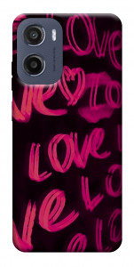 Чохол Neon love для Motorola Moto E15