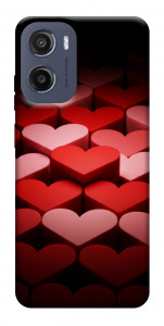 Чехол Hearts pattern для Motorola Moto E15