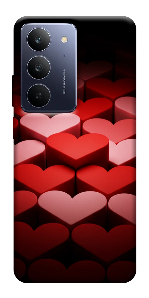 Чехол Hearts pattern для Realme C75x