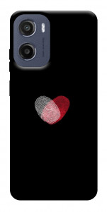 Чехол Fingerprint heart для Motorola Moto E15
