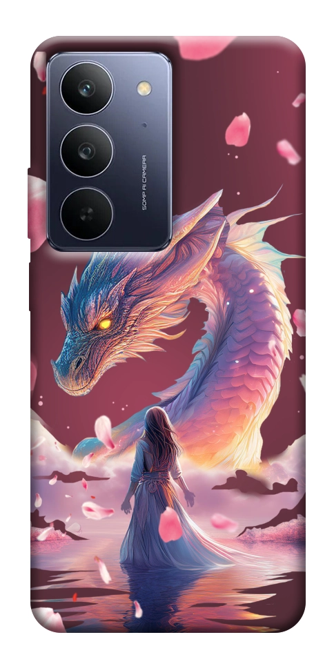 Чехол Girl and dragon для Realme C75x