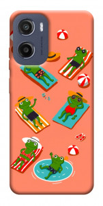 Чехол Summer frogs для Motorola Moto E15