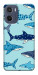 Чехол Shark pattern для Motorola Moto E15