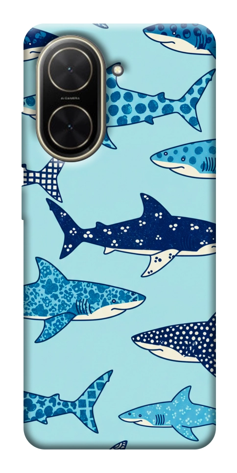 Чехол Shark pattern для Xiaomi Poco C71