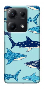 Чехол Shark pattern для Xiaomi Redmi Note 14S