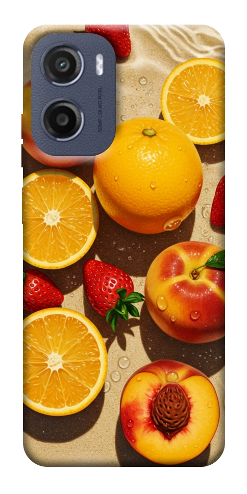 Чехол Яркие фрукты для Motorola Moto E15