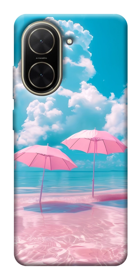 Чехол Розовые зонтики для Xiaomi Poco C71