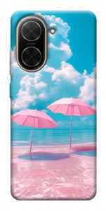 Чехол Розовые зонтики для Xiaomi Poco C71