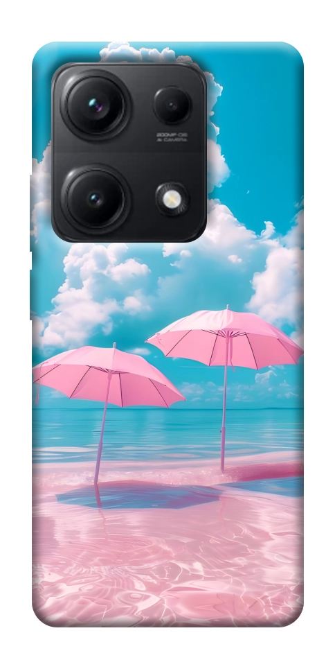Чехол Розовые зонтики для Xiaomi Redmi Note 14S