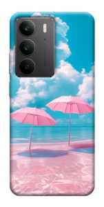 Чехол Розовые зонтики для Realme C75