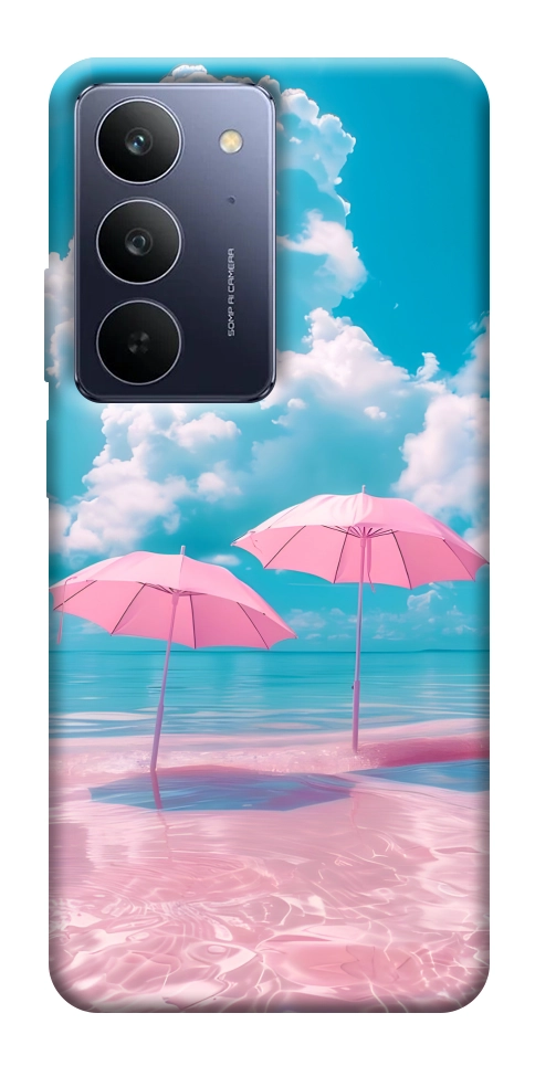 Чехол Розовые зонтики для Realme C75x