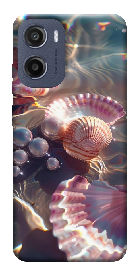 Чохол Яскраві мушлі для Motorola Moto E15
