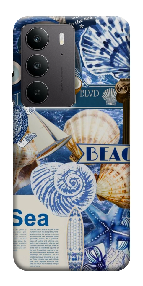 Чехол Морской коллаж для Realme C75