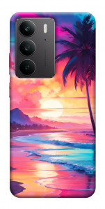 Чехол Закатный пляж для Realme C75