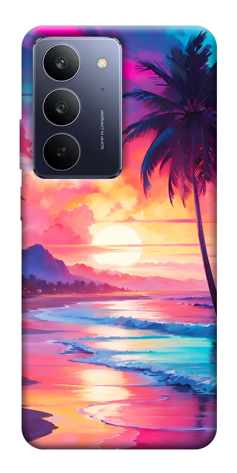 Чехол Закатный пляж для Realme C75x