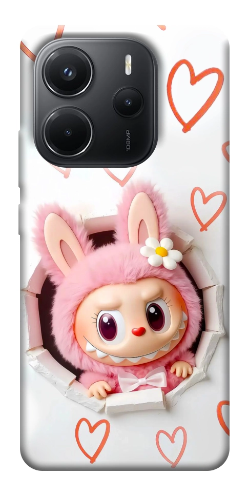 Чохол Labubu paper для Xiaomi Redmi Note 14 4G (Int. version)