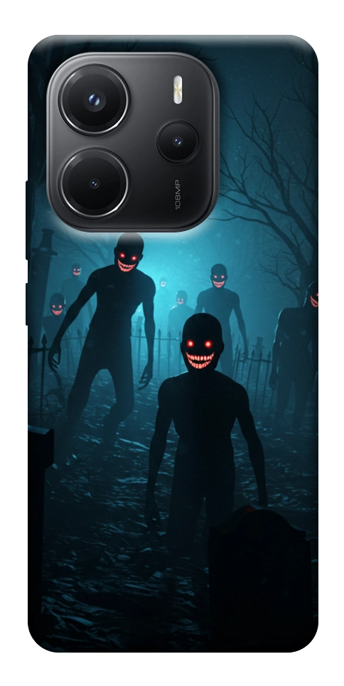 Чехол Happy zombies для Xiaomi Redmi Note 14 4G (Int. version)