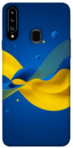 Чехол Жовто-синя гармонія для Galaxy A20s (2019)