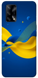 Чехол Жовто-синя гармонія для Oppo A74 4G