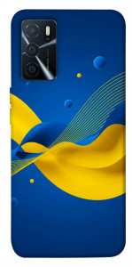 Чехол Жовто-синя гармонія для Oppo A16 4G