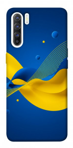Чехол Жовто-синя гармонія для Oppo Reno 3
