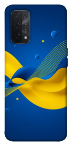 Чехол Жовто-синя гармонія для Oppo A74 5G