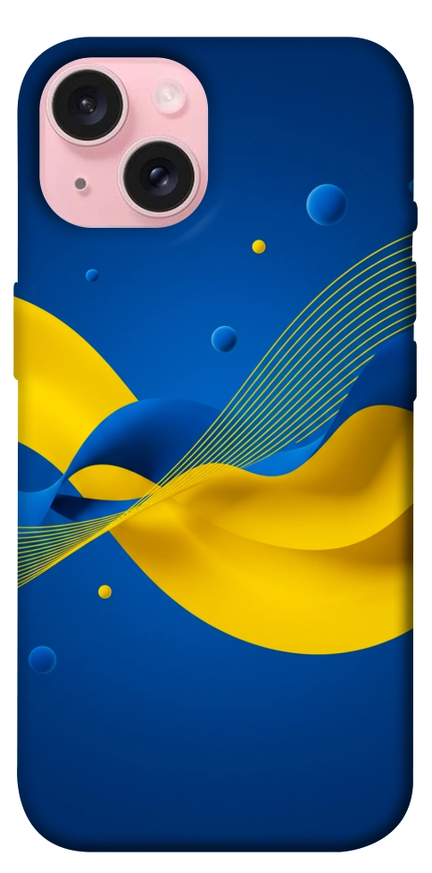 Чехол Жовто-синя гармонія для iPhone 15
